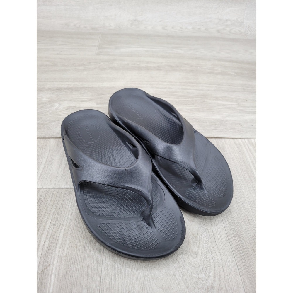 OOFOS OOriginal Sport Recovery Sandals Unisex Men's 8 Women's 10 Black Flip Flop